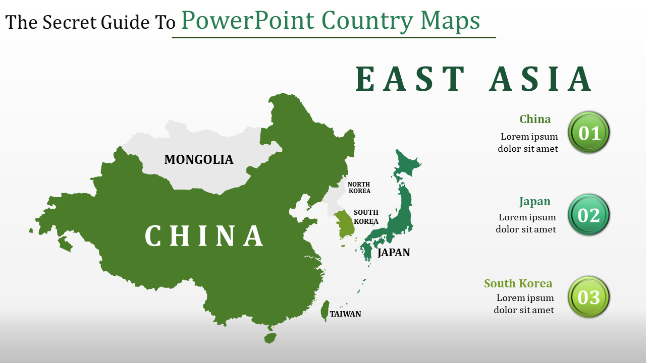 Stunning PowerPoint Country Maps Presentation Diagram